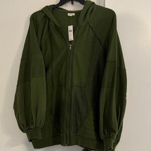 Pilcro Green Hooded Jacket